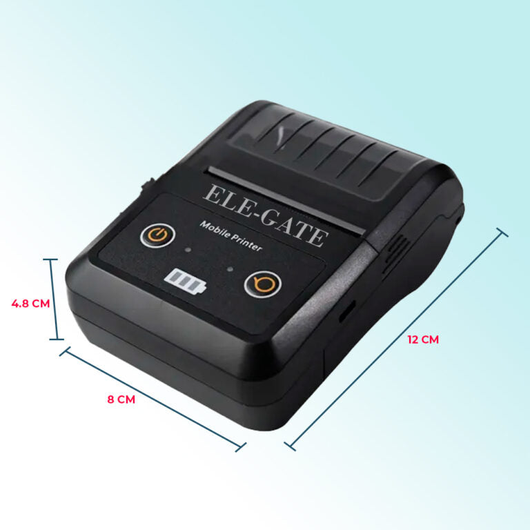Impresora Térmica Portátil de Recibos – 58mm, Bluetooth